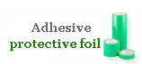 Adhesive protective foil